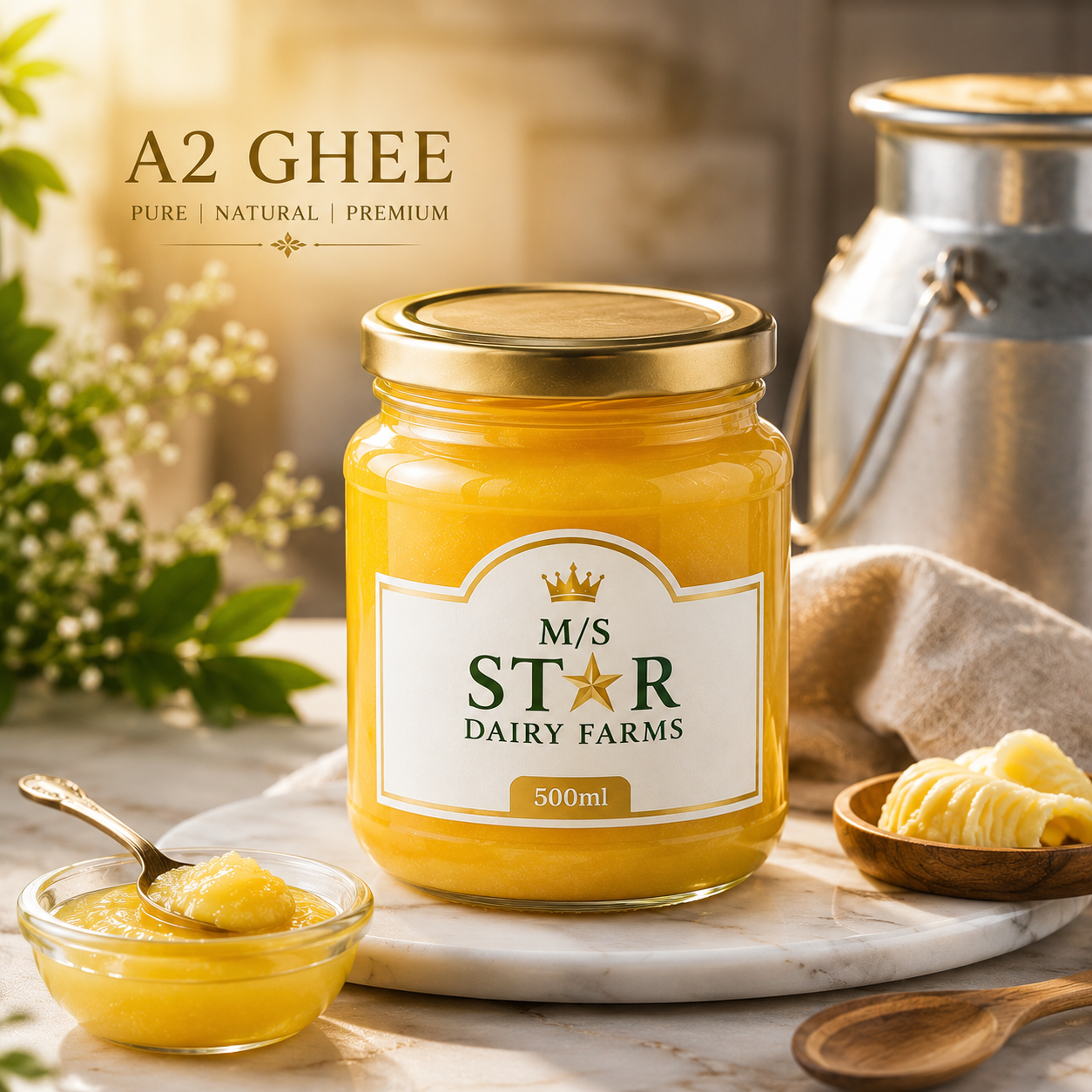 500ml Jar A2 Ghee